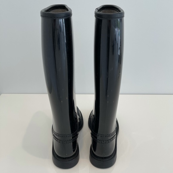 GUCCI BLACK BOOTS NERO OLD LAI RUBBER BOOTS SIZE IT 38 / US 8 - Picture 11 of 16